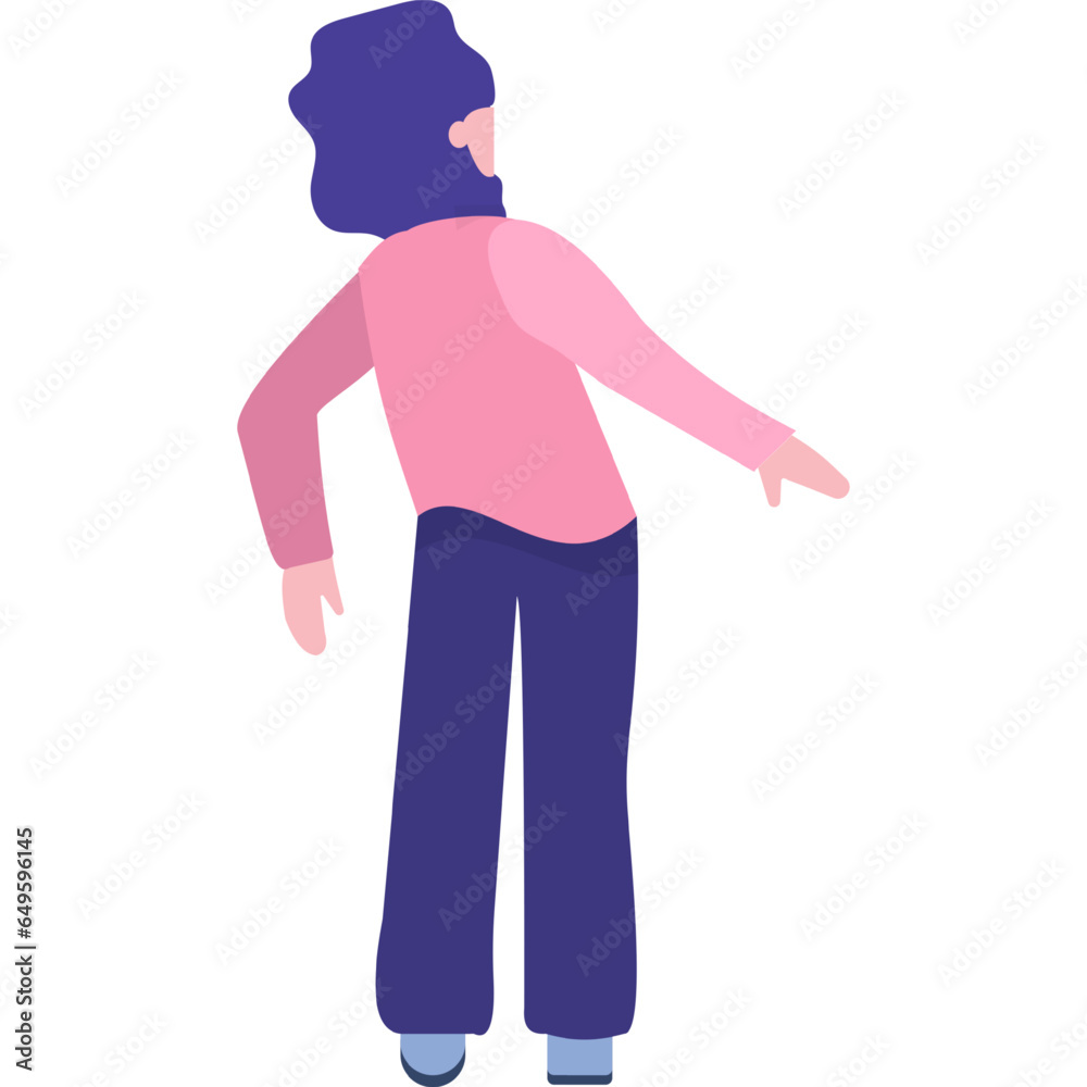 Woman character vector girl shock expression icon Woman character vector girl shock expression icon