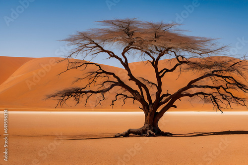 Namibia's Arid Majesty Deadvlei's Silent Acacia