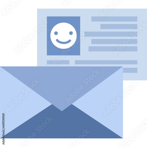 Email icon vector open envelop letter isolated