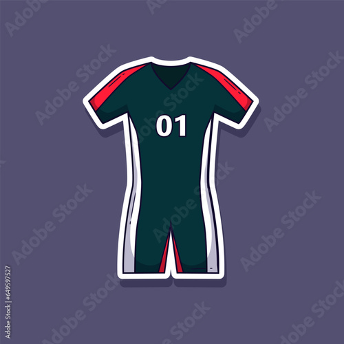 Roller skating competition element cartoon, vector illustration sticker. Vector eps 10