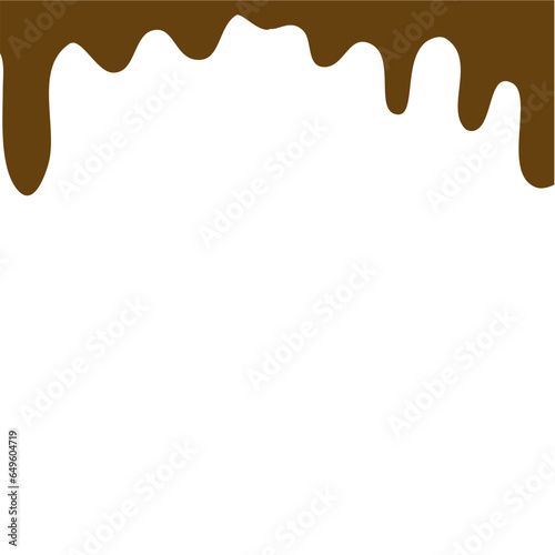Fototapeta Naklejka Na Ścianę i Meble -  Chocolate liquid drop