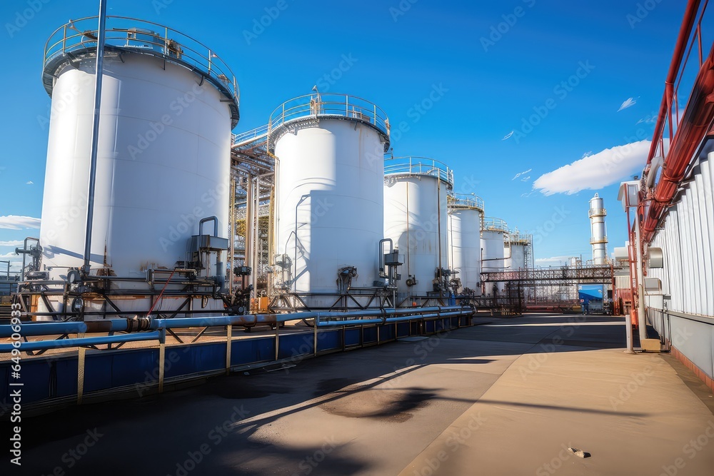 Obraz premium Hydrogen power plant