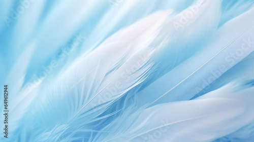 An abstract background with a close-up of soft blue feathers