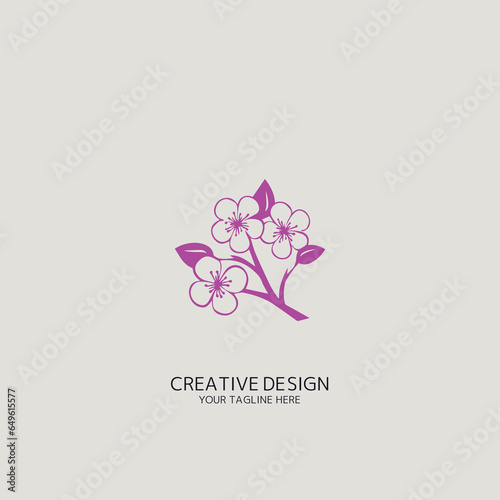 桜のロゴのベクター画像