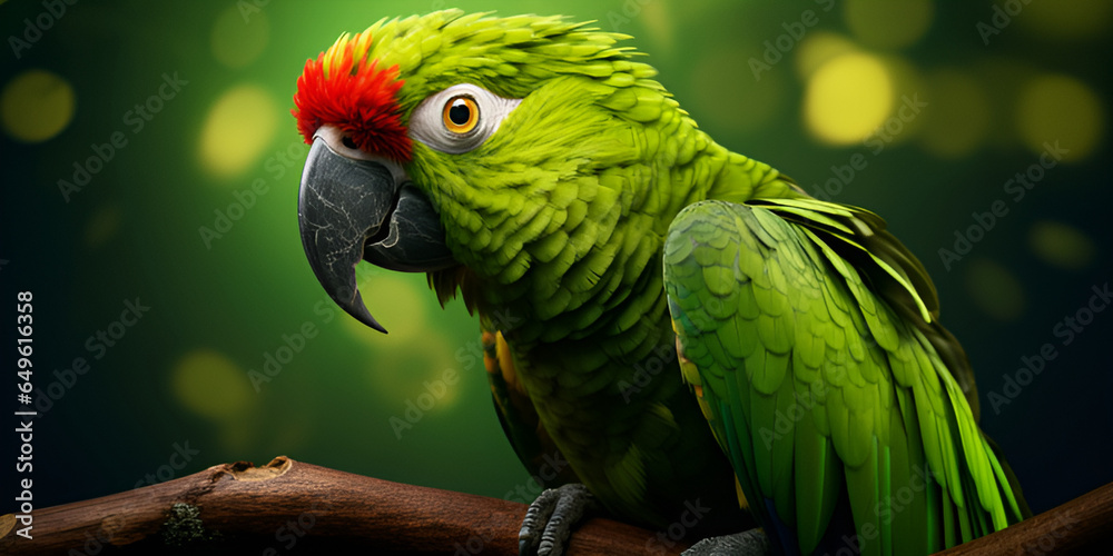 Obraz premium green winged macaw