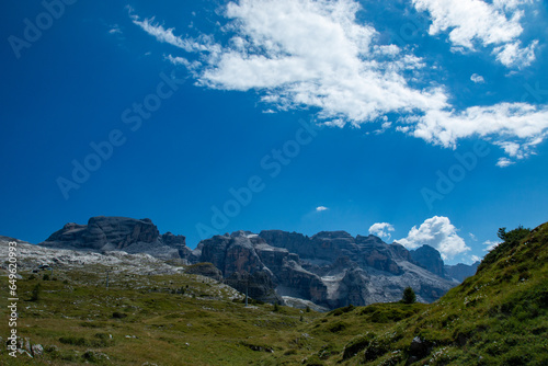 Adamello Brenta natural park, mountains and lakes of Trentino, a UNESCO natural heritage site photo
