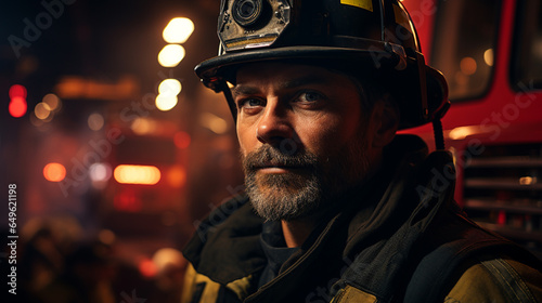 Portrait of fireman.