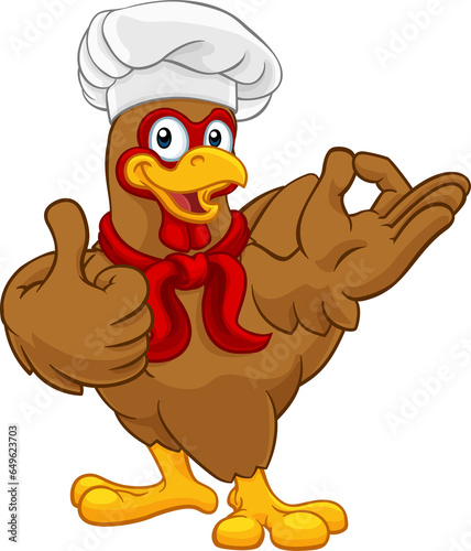 Chicken Chef Rooster Cocker...