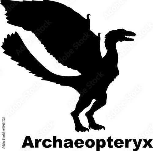 Archaeopteryx Dinosaur silhouette dinosaur monogram dinosaur species dinosaur breed types of dinosaurs  types of dinosaurs  dinosaur monogram  dinosaur breed