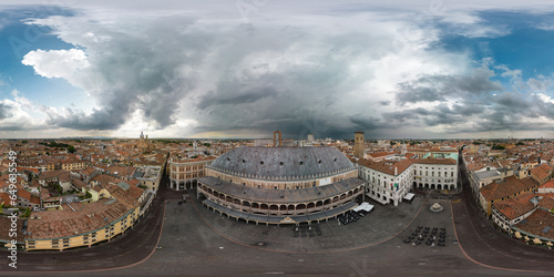 Piazza delle Erbe in Padua, Italy, Europe.