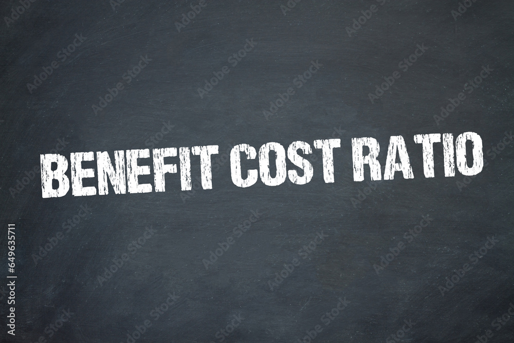 Obraz premium Benefit Cost Ratio 
