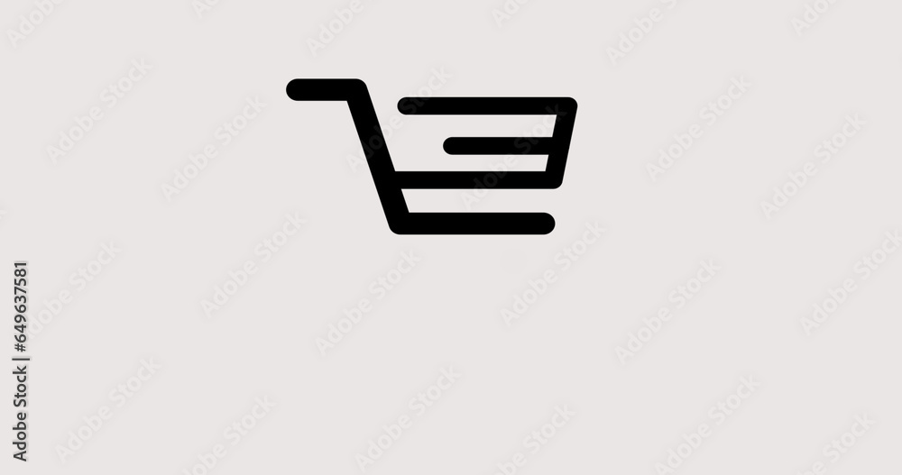 Online shopping logo with written online shopping text in abstract illustration in vertical high resolution. Online shopping logo with written online shopping text in abstract illustration in vertical high resolution.