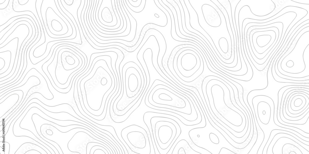 White Abstract Map Pattern Abstract pattern with lines. Abstract sea map geographic contour map ...