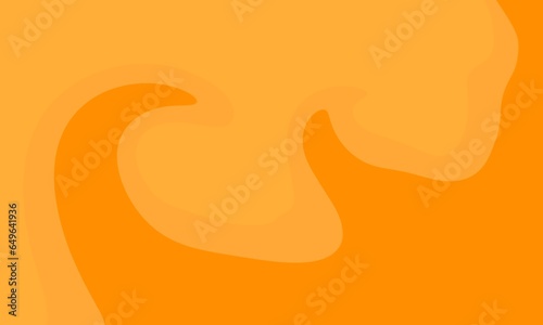 Abstract background with orange gradient curves.
