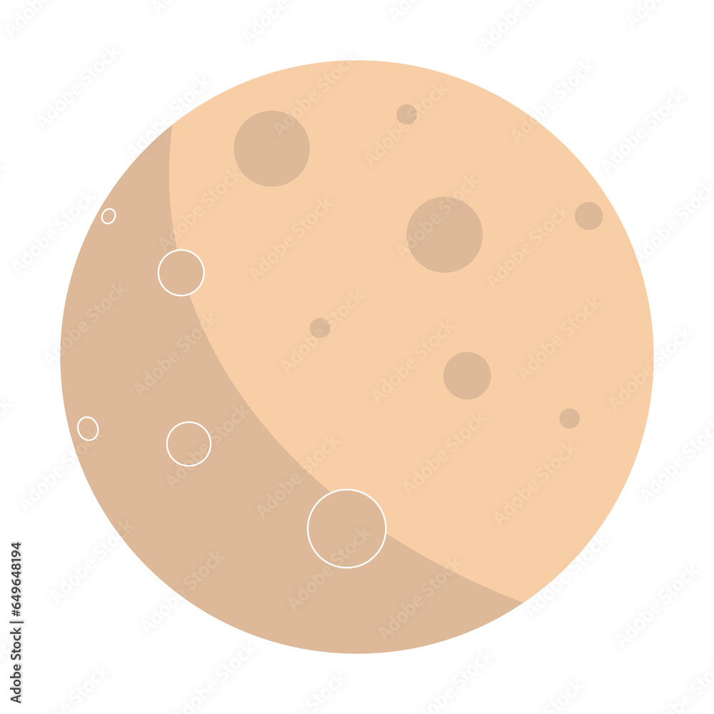 Cartoon Brown Moon with a Smiling Face and Stars in the Sky Vector Illustration. Can use for graphic element , web element, flat design. Cartoon Brown Moon with a Smiling Face and Stars in the Sky Vector Illustration. Can use for graphic element , web element, flat design.