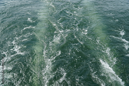 Rough water surface with waves