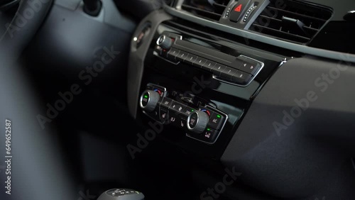 Kyiv, Ukraine - APRIL 12, 2023 BMW X1 Interior climate control