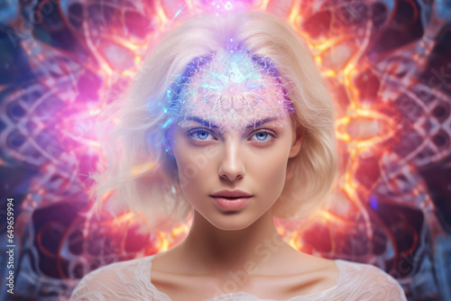 the opening of the third eye, connecting with universal energy, healing the soul and body