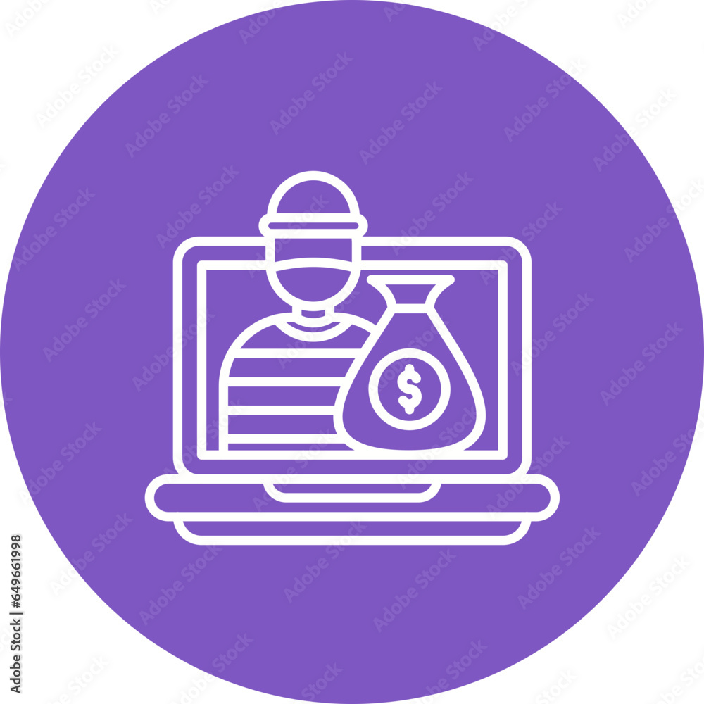 Online Robbery Icon Online Robbery Icon