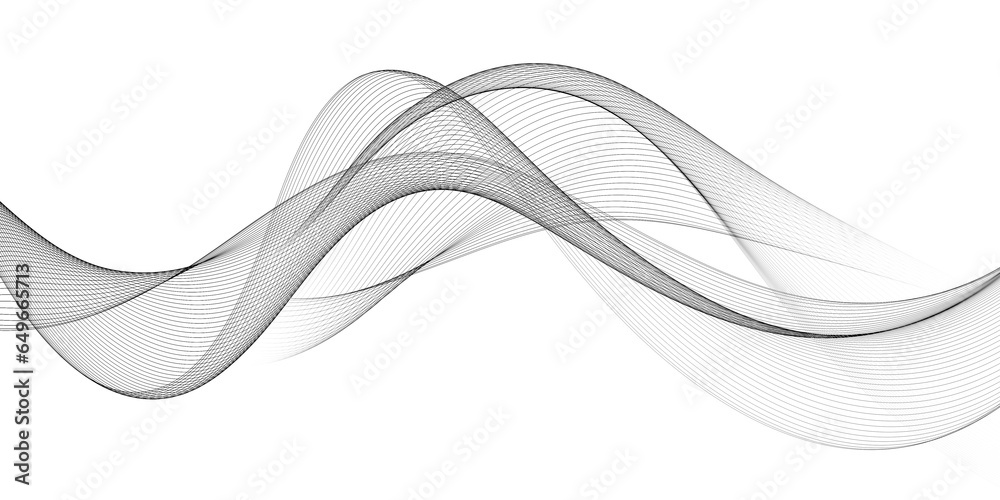 Futuristic Line stripe pattern on white Wavy background. abstract modern background futuristic graphic energy sound waves technology concept design - obrazy, fototapety, plakaty 