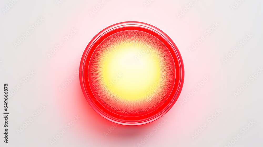 red light fluorescent button isolated on the background of computer graphics website design