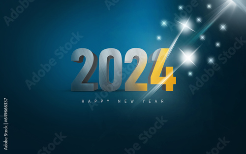 Happy new year eve 2024 Christmas stars silvester.  New Year's Eve 2024.