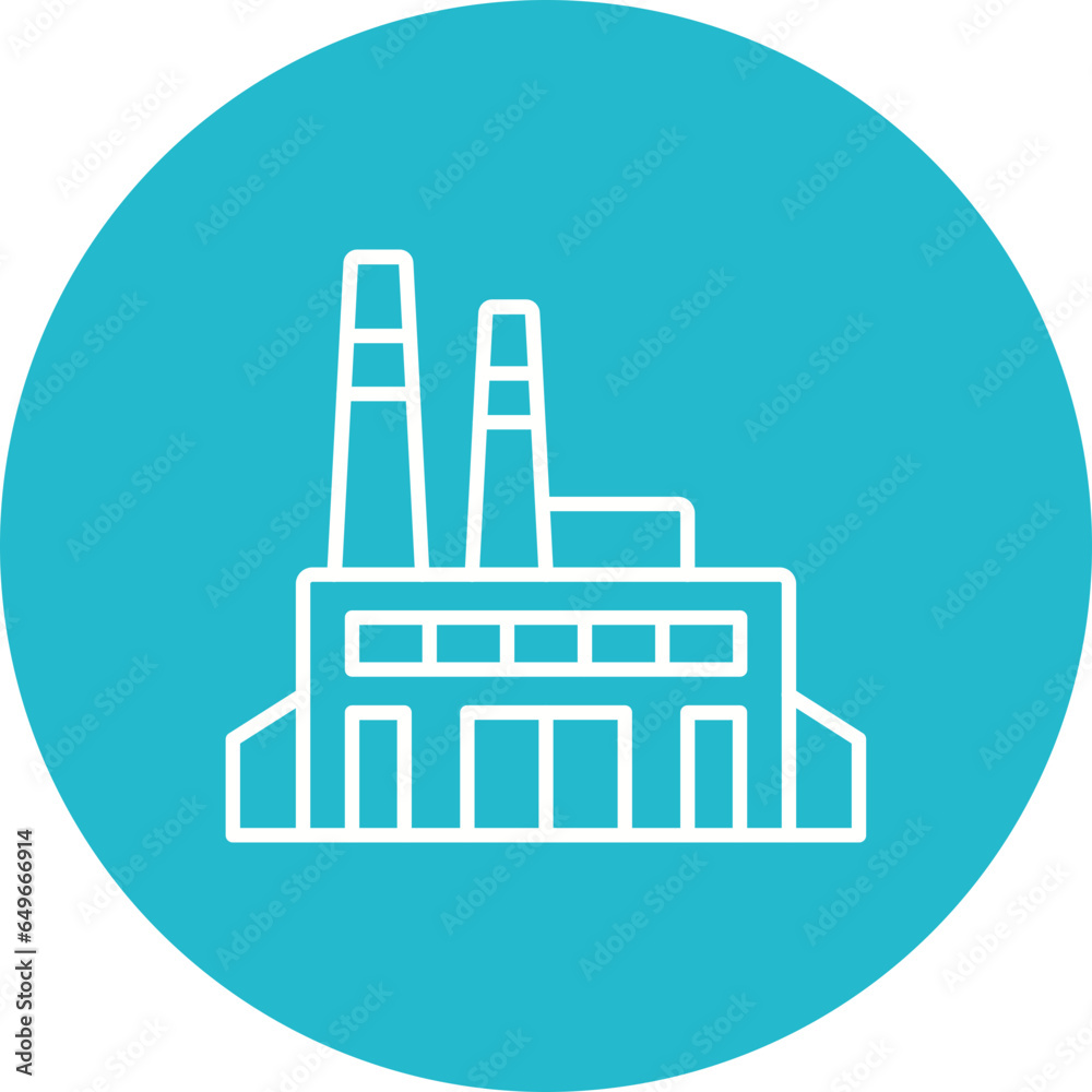 Naklejka premium Factory Icon