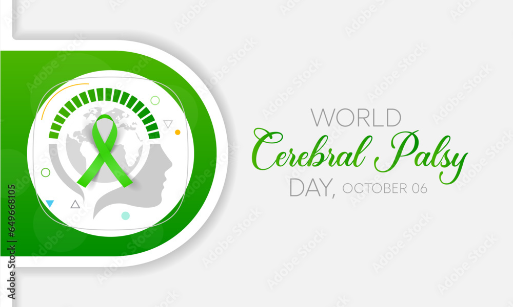 World Cerebral Palsy day is observed every year on October 6, CP is a group of disorders that affect a person's ability to move and maintain balance and posture. Vector illustration. World Cerebral Palsy day is observed every year on October 6, CP is a group of disorders that affect a person's ability to move and maintain balance and posture. Vector illustration.