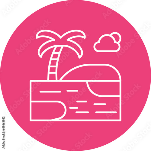 Shore Landscape Icon