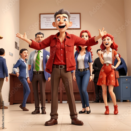 Robot character, ai photo, animation, transform
