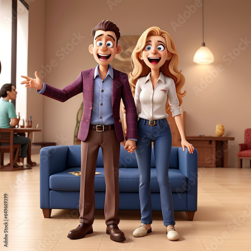 Robot character, ai photo, animation, transform