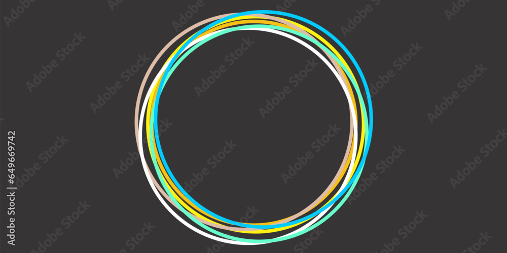 circles in different color background in black circles in different color background in black