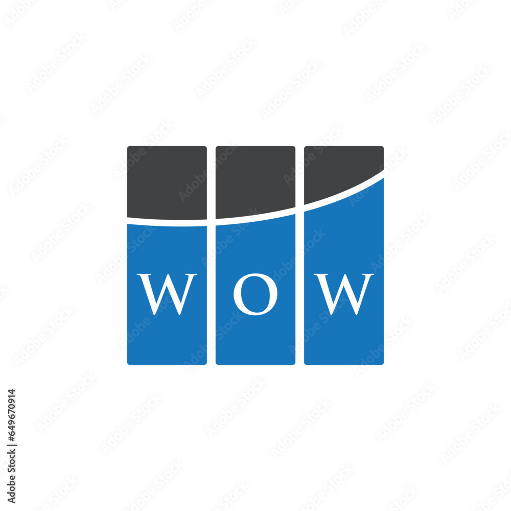 WOW letter logo design on white background. WOW creative initials letter logo concept. WOW letter design. WOW letter logo design on white background. WOW creative initials letter logo concept. WOW letter design.