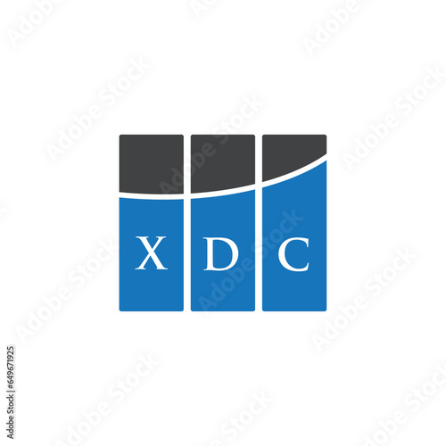 XDC letter logo design on white background. XDC creative initials letter logo concept. XDC letter design.