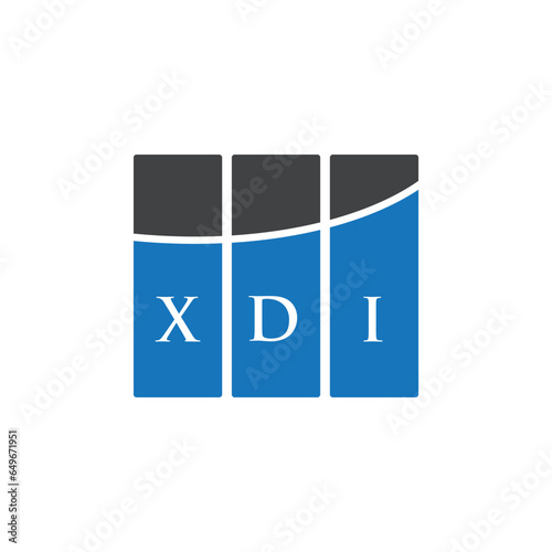 XDI letter logo design on white background. XDI creative initials letter logo concept. XDI letter design. photo