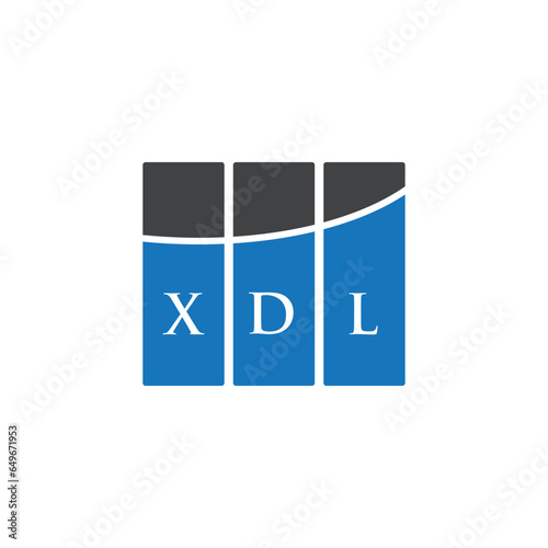 XDL letter logo design on white background. XDL creative initials letter logo concept. XDL letter design. photo