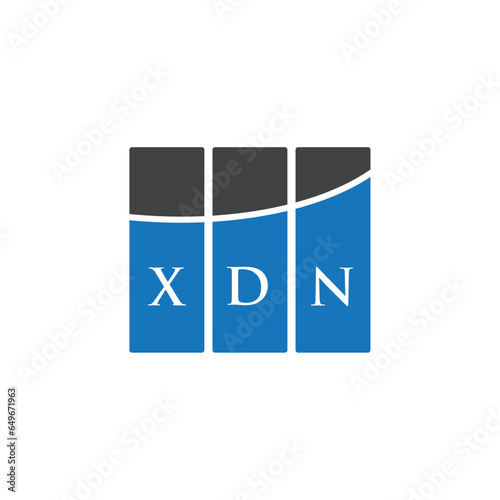 XDN letter logo design on white background. XDN creative initials letter logo concept. XDN letter design.