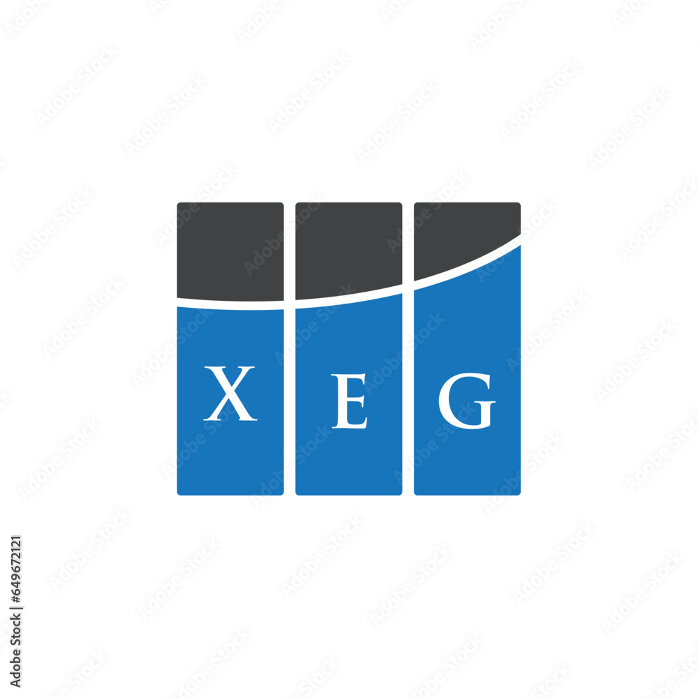 XEG letter logo design on white background. XEG creative initials letter logo concept. XEG letter design.