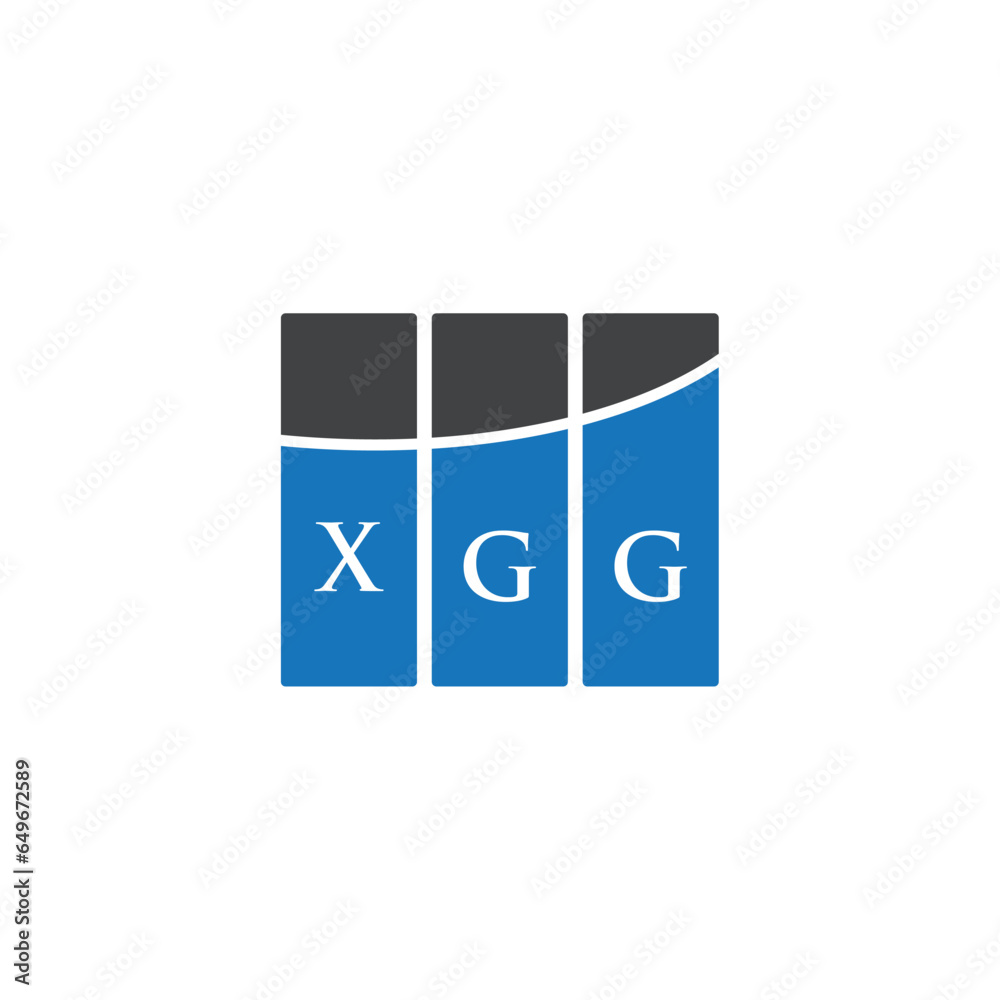 XGG letter logo design on white background. XGG creative initials letter logo concept. XGG letter design. XGG letter logo design on white background. XGG creative initials letter logo concept. XGG letter design.