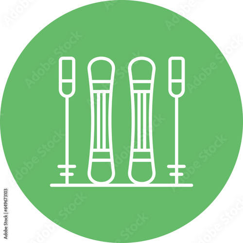 Skis Icon