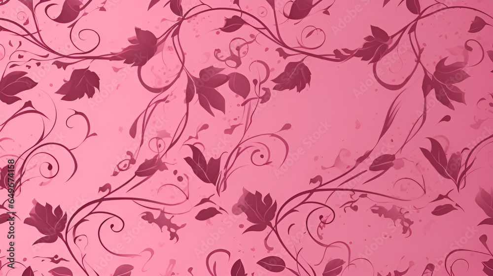 pink floral background | Generative AI
