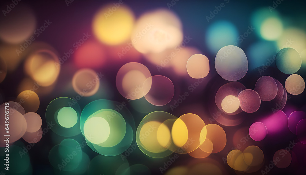 Abstract lights blur bokeh background. Luxury colorful bokeh background. Generative AI. Abstract lights blur bokeh background. Luxury colorful bokeh background. Generative AI.