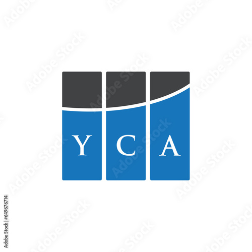 YCA letter logo design on white background. YCA creative initials letter logo concept. YCA letter design. photo