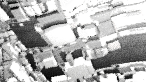 Blurry light moving background. Motion. White and pink small squares and rectangles made in computer graphics. photo