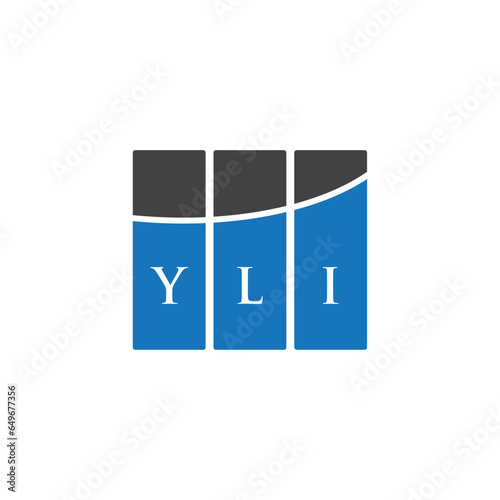 YLI letter logo design on white background. YLI creative initials letter logo concept. YLI letter design. photo