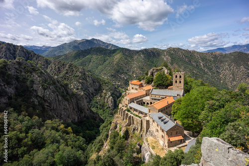 abbey of San Martín de Canigó, Conflent region, Pyrénées-Orientales, Languedoc-Roussillon region, French Republic, Europe