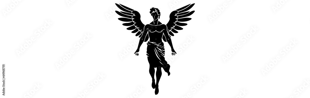 Fototapeta premium Angel isolated on white background