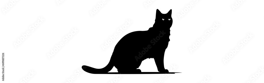 cat Halloween illustration isolated on white background
