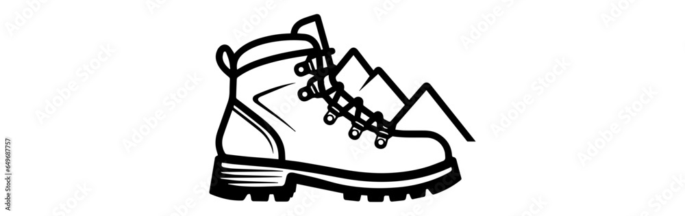 hand drawn illustration of a boot hand drawn illustration of a boot