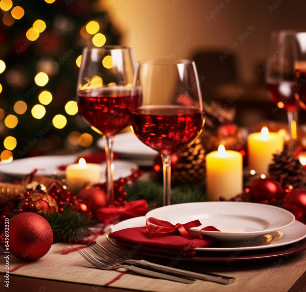 mugs wine glasses plates napkins na, generative ai.